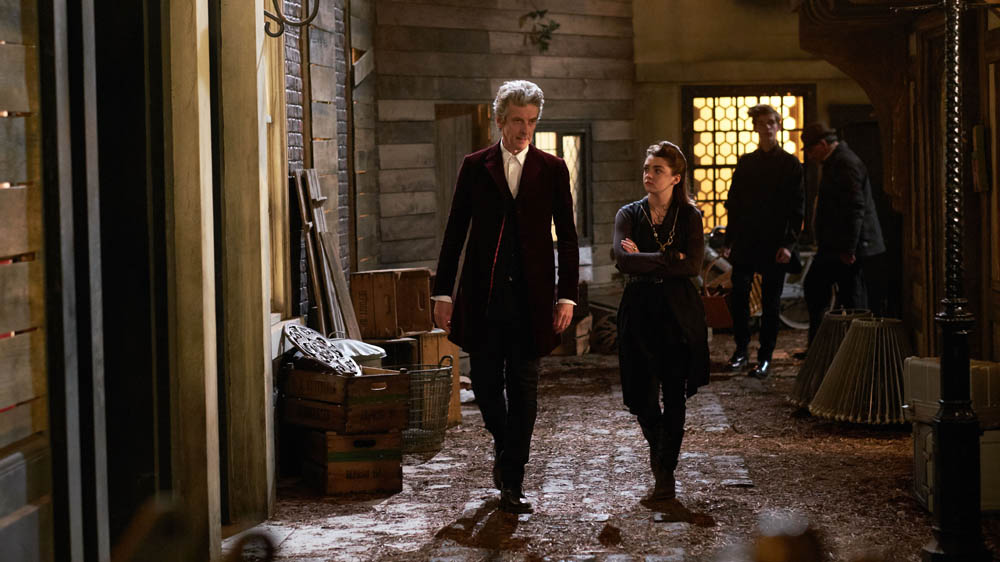 Doctor who face the Raven