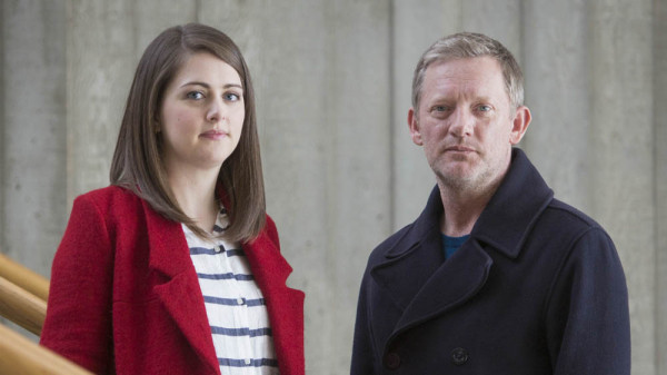 Shetland 3 DS Alison ‘Tosh’ Mcintosh (ALISON O’DONNELL), DI Jimmy Perez (DOUGLAS HENSHALL)