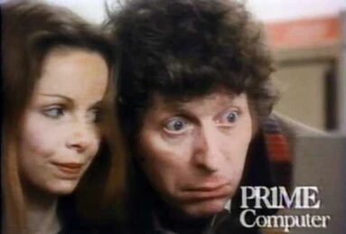 Tom Baker & Lalla Ward in a Prime Computers advert